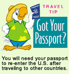 Starting in January 2007 a passport will be required to re-enter the U.S. after traveling to this destination